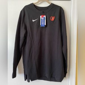 NWT Nike Baltimore Orioles 1/4 zip pullover jacket DRI-FIT XL